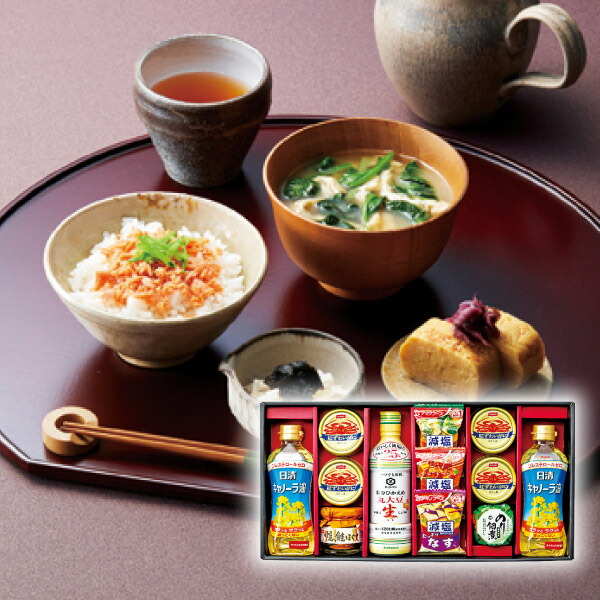 食卓バラエティギフトF (食品 油 みそ汁 味噌汁 スープ 佃煮 ふりかけ 缶詰 調味料 ギフト プレゼント 贈り物 お祝い 内祝い 結婚祝い 結婚内祝い 出産内祝い お返し お礼 快気祝い 退職祝い 引越祝い 挨拶 人気 おすすめ)