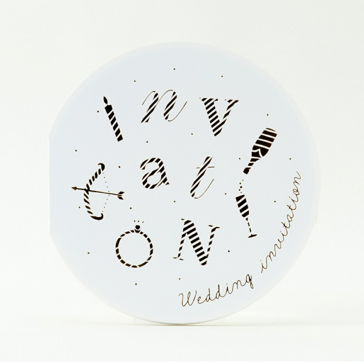 招待状 Happy 10冊入り 手作りキット 青空 結婚式 ペーパーアイテム テンプレート