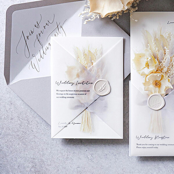 楽天市場 招待状 Charme De Bouquet シャルムドブーケ パームフラワー 招待状 10冊入り 結婚式 ペーパーアイテム 手作りキット テンプレート ウェディング ブライダル パーティー 二次会 Piary ピアリー 楽天市場店