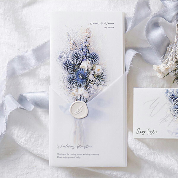 招待状 Charme De ウェディング 二次会 テンプレート ミモザ Bouquet パーティー 手作りキット ブライダル 結婚式 シャルムドブーケ ペーパーアイテム