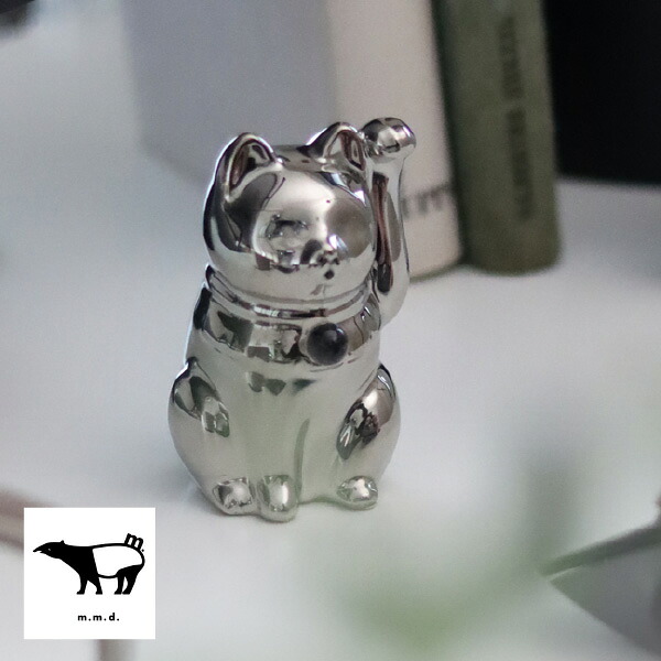 【送料無料】 【両親プレゼント】m.m.d. jeramic cat / Genuine Platinum プラチナ招き猫 両親プレゼント 結婚式 ウェディング 記念品 お祝い 披露宴 ウエディング