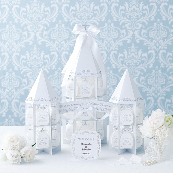 安いそれに目立つ 48コ プチギフト ウェルカムボードチャペル ハートパイミニ ウェルカムオブジェ48個セット 結婚式 二次会 ウェディング 披露宴 名入れ Www Nso Mn