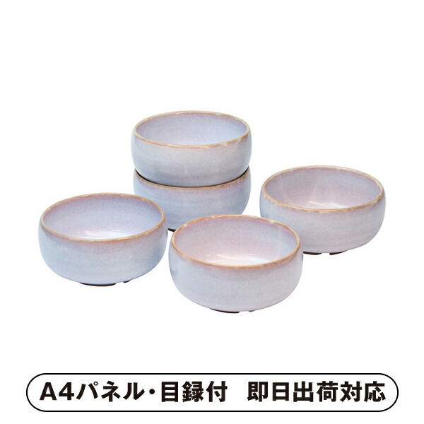 萩焼 萩むらさき 丸小鉢揃【パネル・目録付】 (景品 二次会 披露宴 結婚式 余興 忘年会 新年会 抽選会 社内イベント 運動会 ゴルフ コンペ ビンゴ クイズ 幹事 目録 パネル 盛り上がる 人気 話題 おすすめ)
