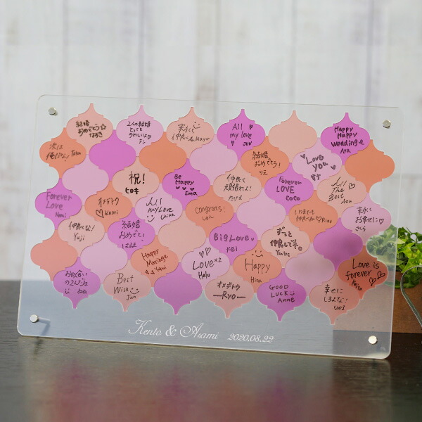 楽天市場】モロッカンタイルウェルカムボード アクアマリン結婚式