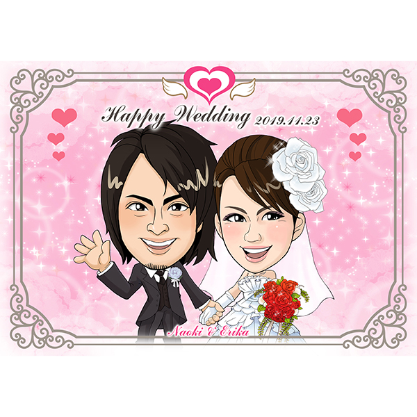 日本最大級 Cg似顔絵ウェルカムボード2nd Loving Heartプレゼント 結婚式 ギフト お祝い 披露宴 ウェディング ウエルカムスペース シンプル ハート Piary ピアリー 店 最適な材料 Www Spider Vo Com