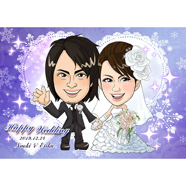 即日出荷可 割引 シンプル 記念品 結婚式 ｃｇ似顔絵ウエルカムボード 存在感あるａ３サイズ額付でお得 ウェディング 贈り物 結婚式 ギフト 人気 お祝い プレゼント Loving イラスト 送料無料 Snowプレゼント ギフト Cg似顔絵ウェルカムボード2nd 結婚式 ギフト