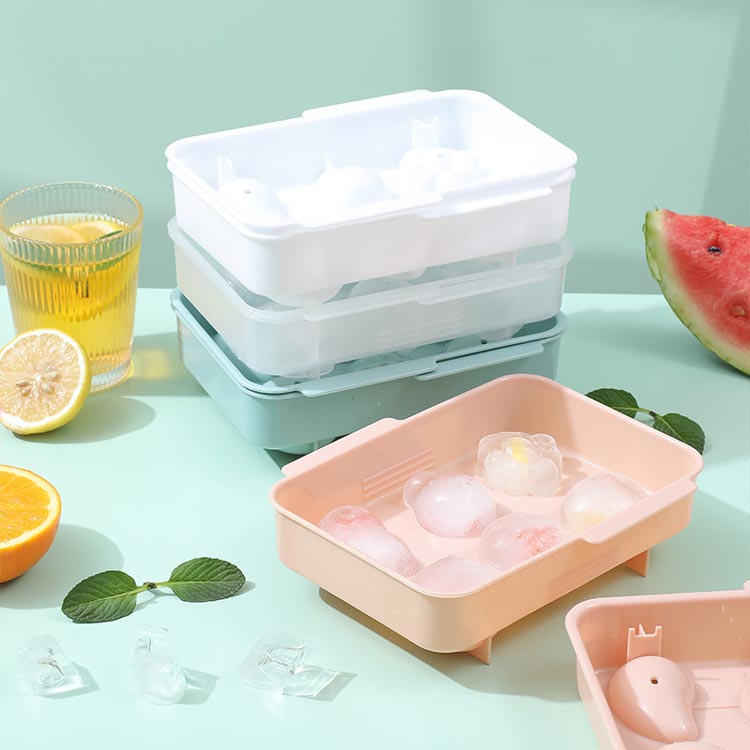 市場 製氷皿 おしゃれ まる氷 かわいい 蓋つき 製氷グッズ 氷格 アイストレー製氷皿 大きい 製氷ケース 製氷機 6個取り