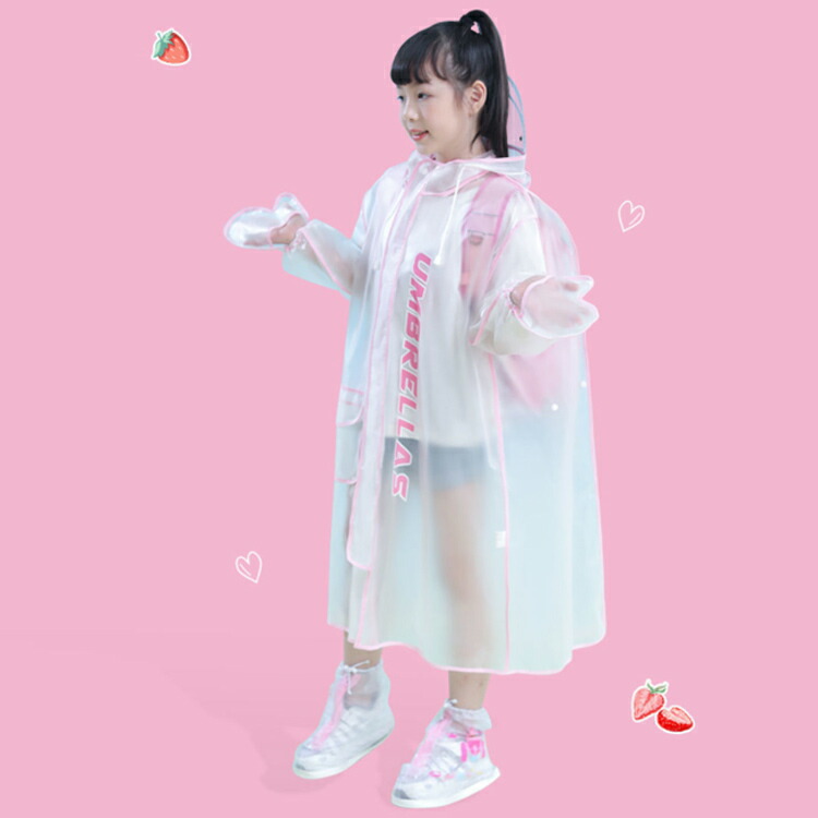 送料無料 レインコート カッパ キッズ かっぱ レインウェア おしゃれ 女の子 男の子 防水グローブ付き ジュニア