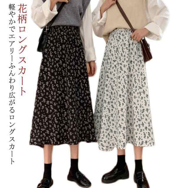 楽天市場】春 タイト S ロング丈 ロングスカート きれいめ 小花