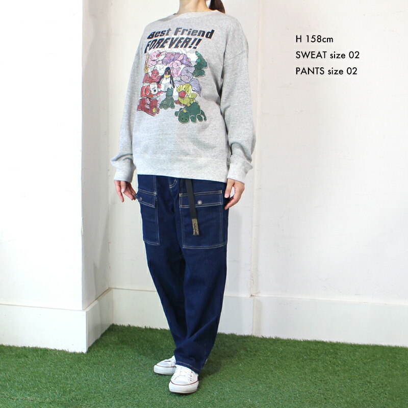 【デニム&ダンガリーDENIMDUNGAREE】トンプキンウラケシズリスウェット(130-140)【728415】
