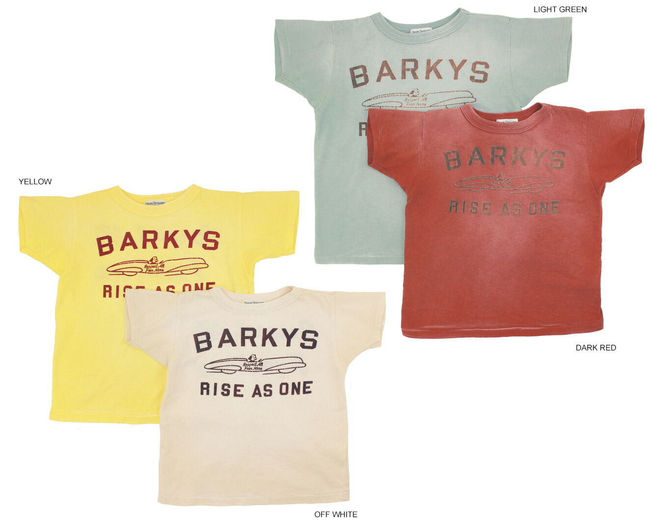 【デニム＆ダンガリー　DENIM DUNGAREE】 ビンテージテンジク BARKYS TEE (135) ユガミ 【22620424】