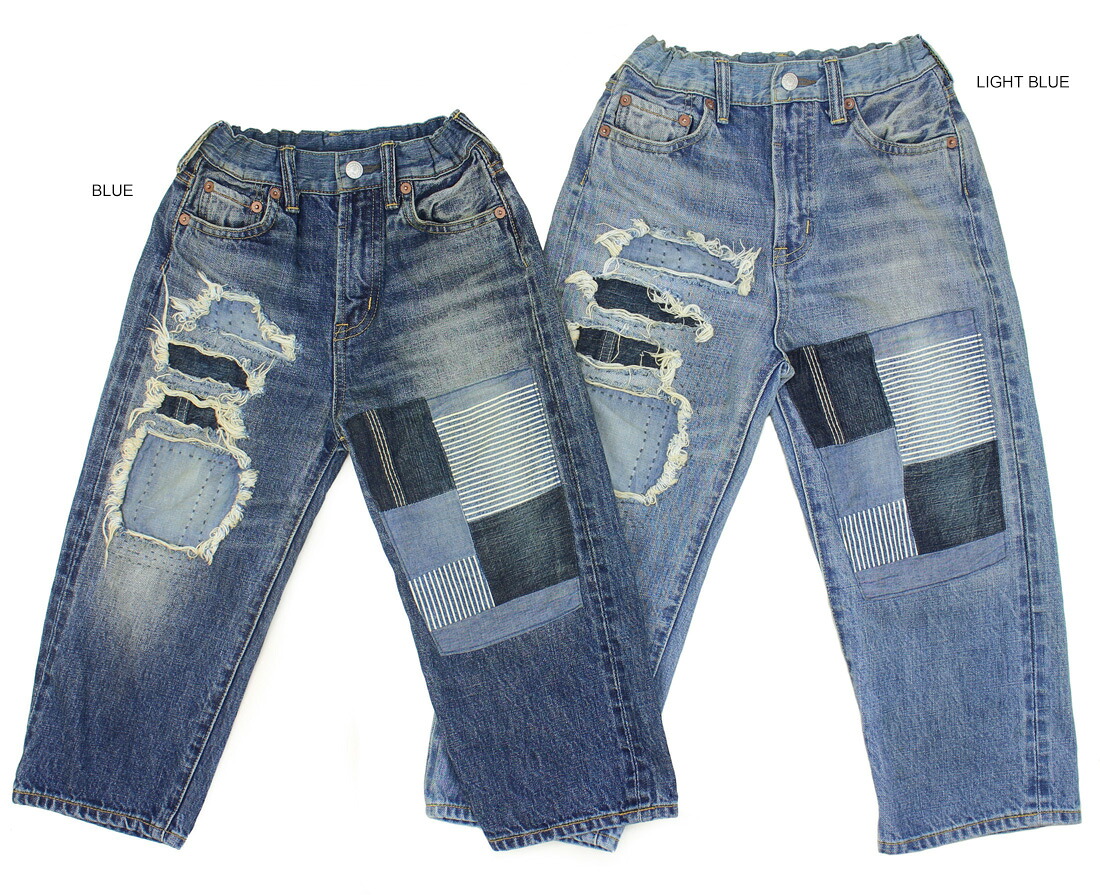【デニム＆ダンガリー　DENIM DUNGAREE】 12ozHOME MADEデニム リメイク LPN (135-145) 【22620625】