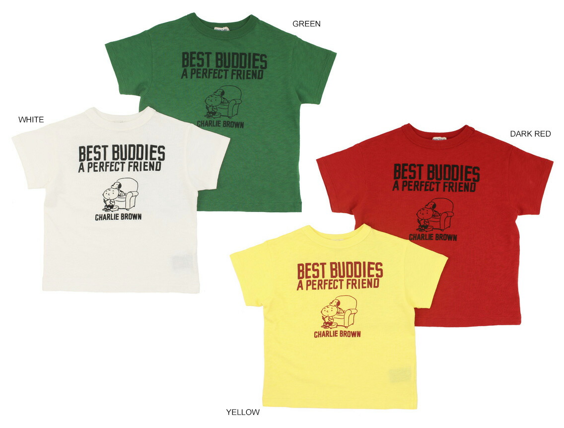 【ジーンズ＆ダンガリー DENIM DUNGAREE】\u003cBR\u003eテンジク SNOOPY BUDDIES TEE (105-125) BIG型 \u003cBR\u003e【22621490】