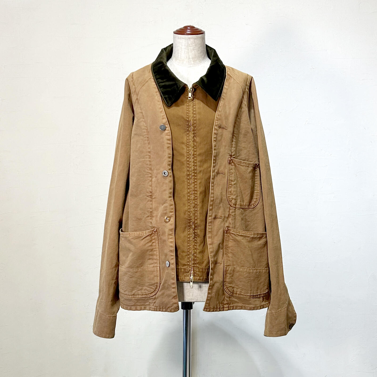 【マレ　MARET】 オーガニック ダックワークONワークジャケット (L)【M25A21】｜ＰＩＣＡＤＯＲ