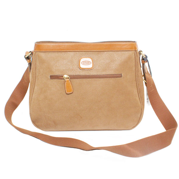 【送料無料】BRIC'S ブリックス メンズ LIFE SHOLDER BAG BLF02698.216 ライフ マイクロスエード ショルダーバッグ CAMEL キャメル ベージュ イタリア