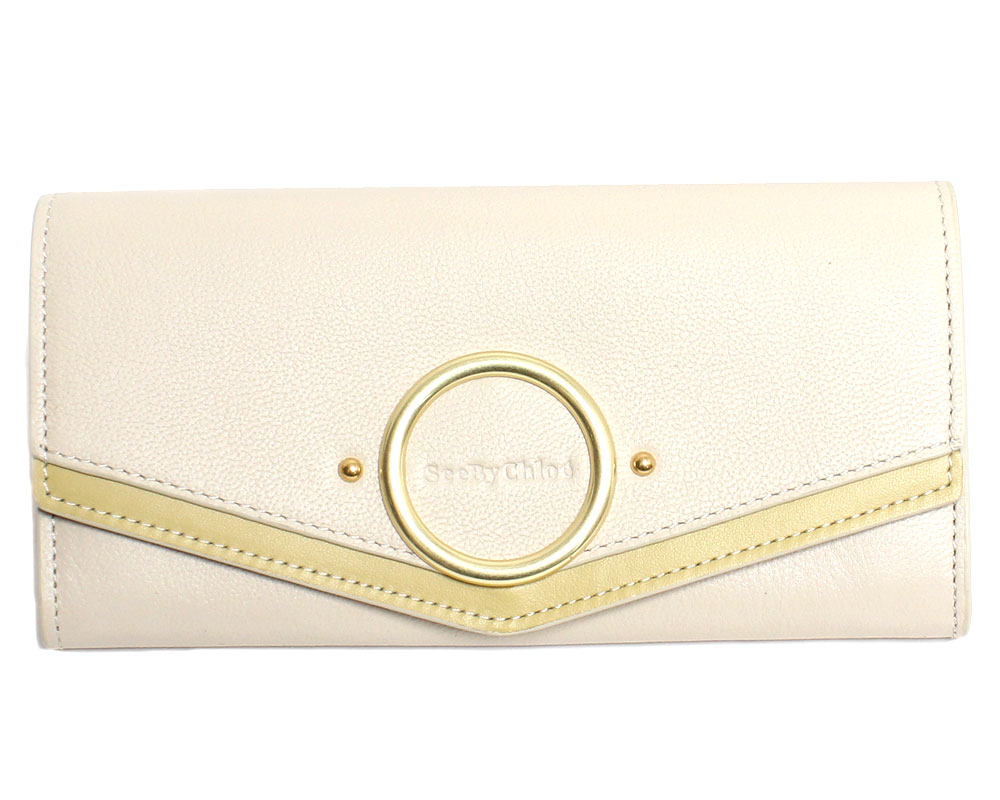 二つ折り長財布 Chloe Long See シーバイクロエ 24h Chloe By W Cement シーバイクロエ Beige Wallet Chssp0687 24h ライトベージュ Piccoloピッコロシーバイクロエ See By Chloe バッグ 新品 送料無料 See By Chloe シーバイクロエ 二つ折り長財布 ロゴ