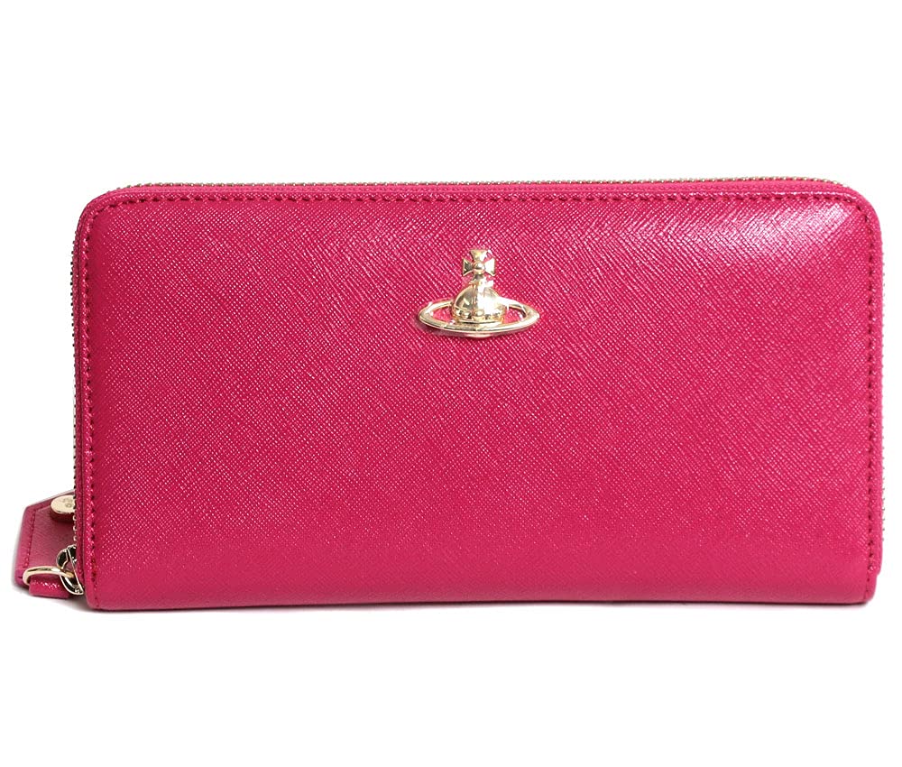 【貨物輸送無料】Vivienne Westwood ヴィヴィアンウエストウッド ラウンドチャック長札入れ VICTORIA CLASSC ROUND 51050023 40565 G403  PINK サクラ色