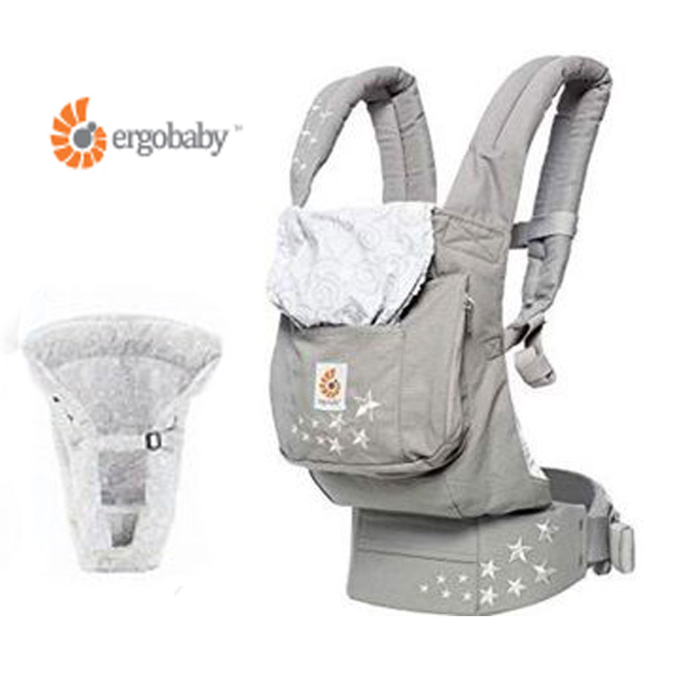 【新品】エルゴベビー ERGOBABY FOUR POSITION 360 スリーシックスティ BABY CARRIER インファント インサート付き ベビーキャリア 抱っこ紐 BCII2WPNL GALAXY GREY|PICCOLOピッコロ
