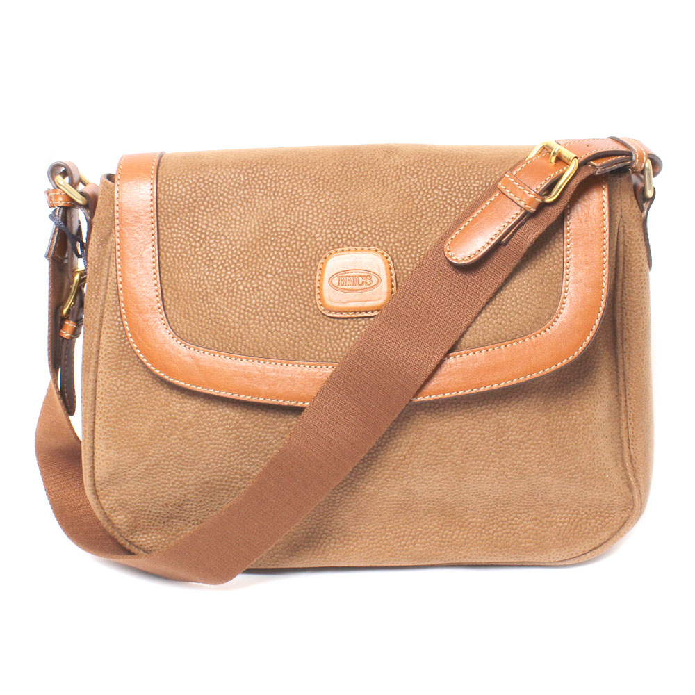 【送料無料】BRIC'S ブリックス LIFE HANDBAG BLF02694.216 ライフ マイクロスエード ショルダーバッグ CAMELイタリア