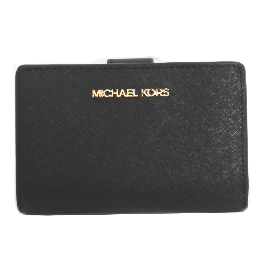 マイケルコース MICHAEL KORS JET SET TRAVEL ジップ コンパクトウォレット 32H5GAFD1L NOIR