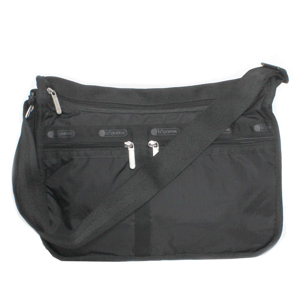 【貨物輸送無料】LeSportsac レスポートサック ショルダーバッグ DELUXE EVERYDAY BAG デラックスエブリデイバッグ 7507 R086 RECYCLED  BLACK