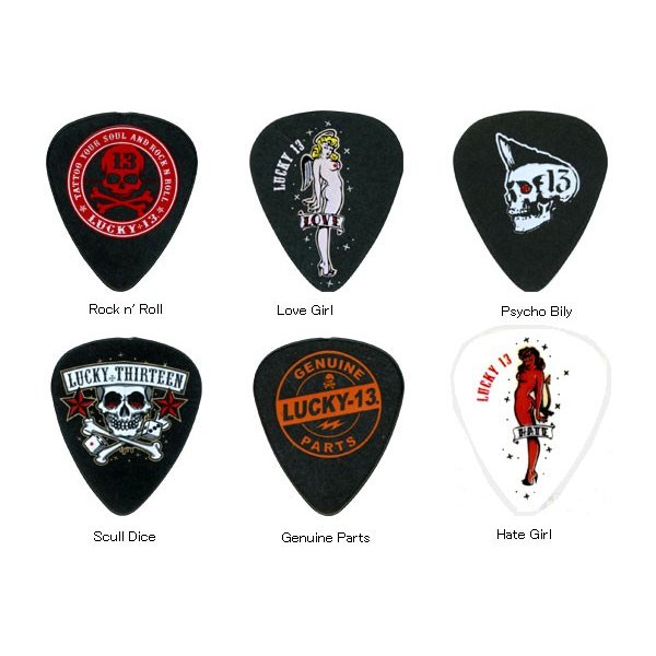 2021公式店舗 Jim Dunlop ギターピック Lucky 13 Picks -II qdtek.vn