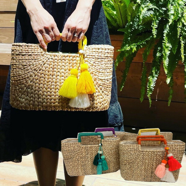 楽天市場】Hanaベトナム プラかごバッグ☆インナーバック＆スカーフ