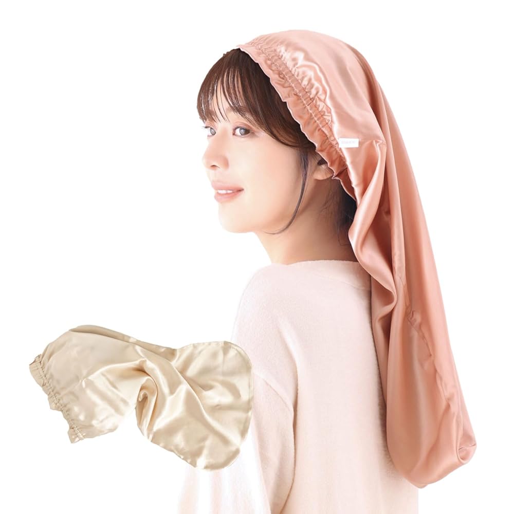 [KINUJO]  キヌージョ 地絹金持ち ナイトキャップ Silk Rich Nightcap  生まれながら地絹100%  (三鞭酒ゴールド)