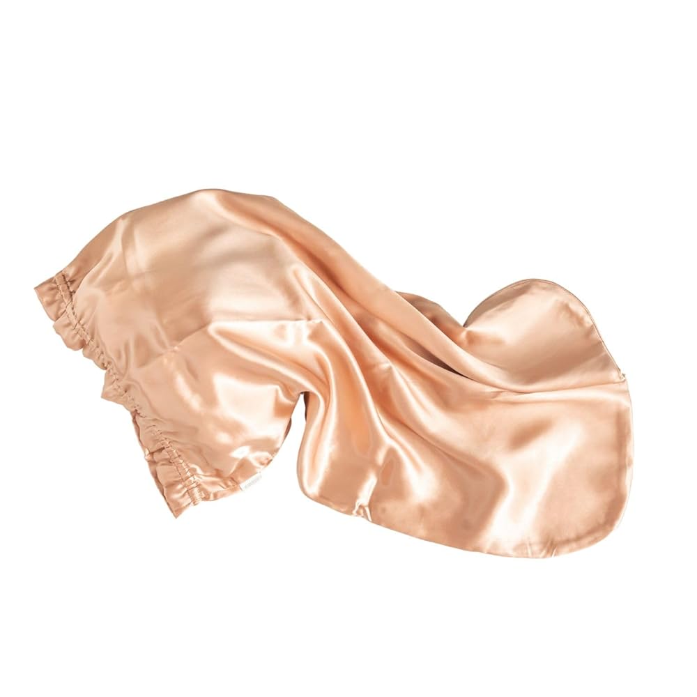 [KINUJO] キヌージョ 地絹金持ち ナイトキャップ Silk Rich Nightcap 生まれながら地絹100%  (ロゼピンク)