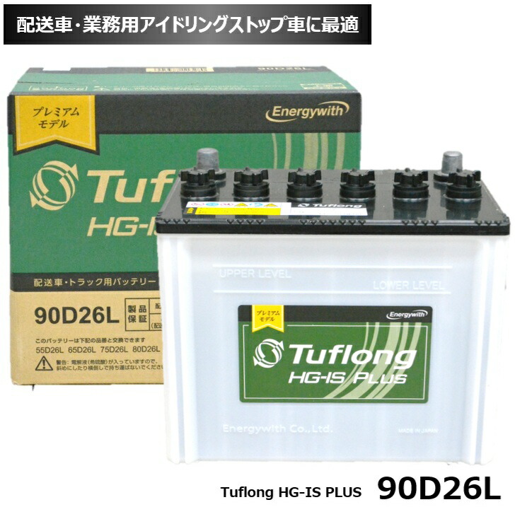 エナジーウィズ カーバッテリー Energywith（エナジーウィズ） Tuflong PREMIUM PLUS バッテリー