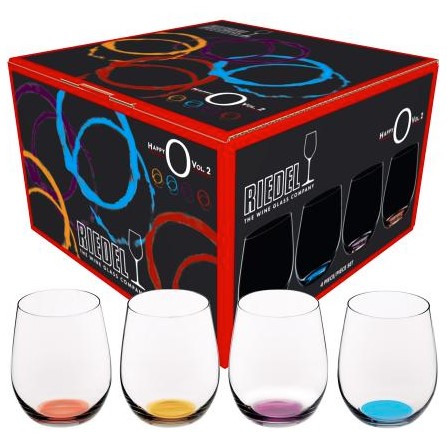 【正規品】リーデル Riedel ワイングラス ハッピー・オー Vol.2 4色セット 320ml 5414/88 箱入|ワインショップ ピコレ