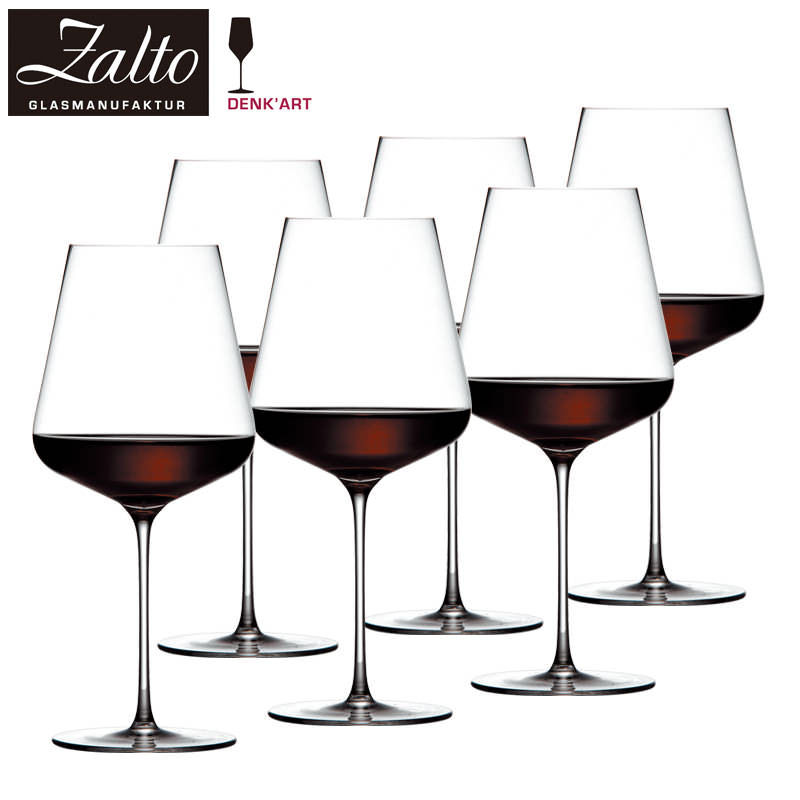 【定め事品 6脚書き割り】Zalto ザルト ボルドーワイン ブドウ酒水のみ  71φ×109M×240Hmm 680ml