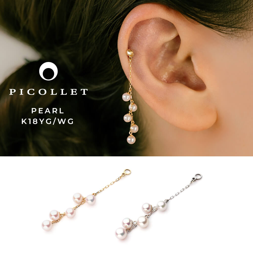 黒蝶真珠　K18YGイエローゴールド　ピアスチャーム Black Pearl K18黒蝶パール ダイヤモンドピアス(NO.48087) – JEX