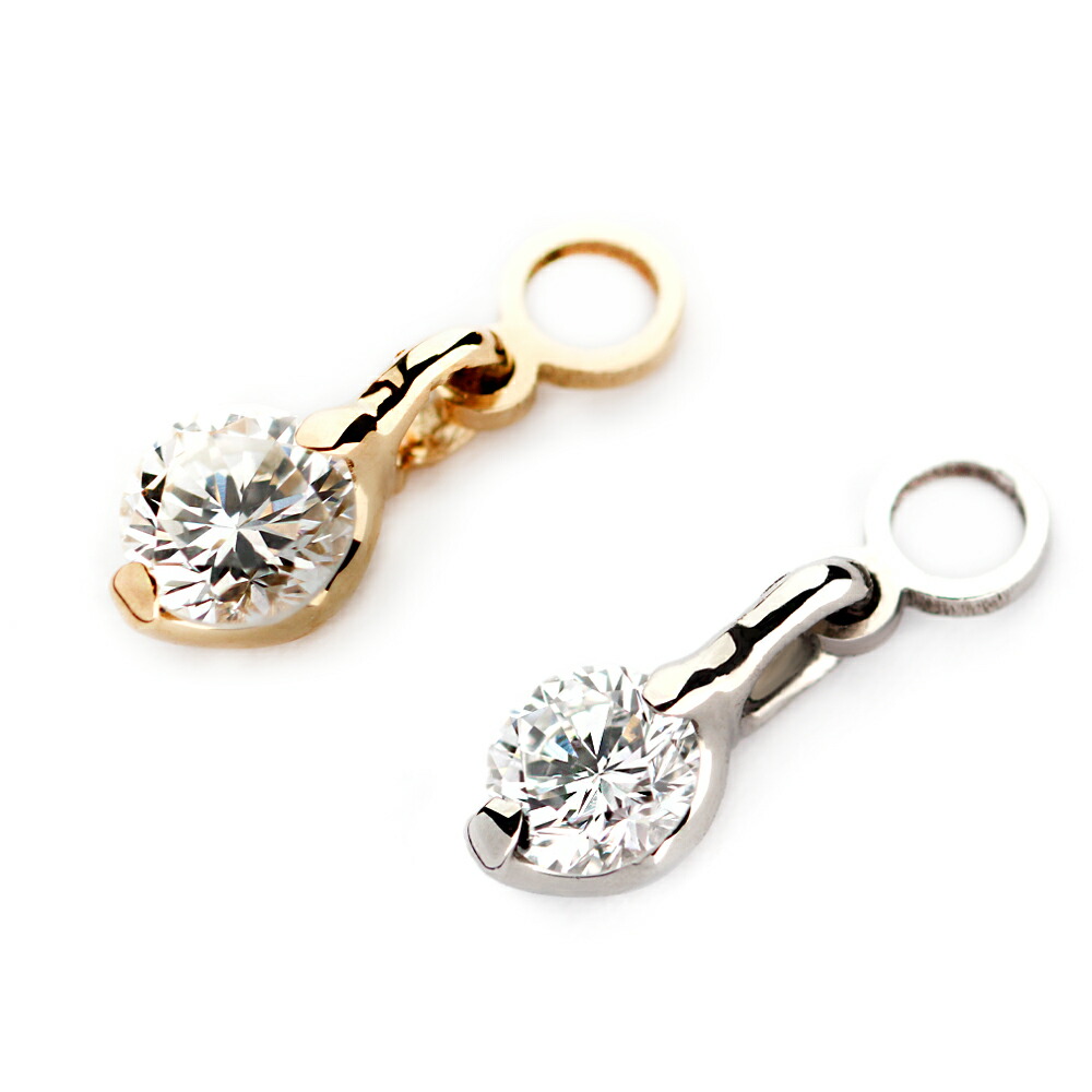 Ptフープ　チャーム3点・K18フープ　チャーム4点 czs5ks.jpg