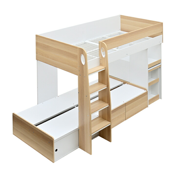 兄弟 白 机 収納デスク付き 2段ベッド 二段ベッド 二段ベット 2段ベット 姉妹 2段ベッド 子供部屋 ベッド 引き出し収納 子供用ベッド システム ベット ロフトベット かわいい 可愛い 女の子 男の子 割引クーポン配布中 スリムデスク 収納付き 二段ベッド 2段