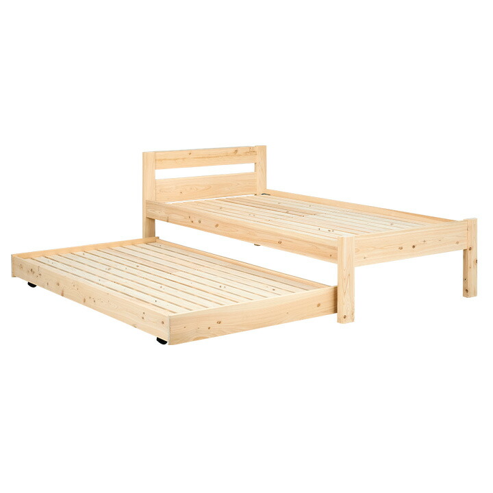 国産 親子ベッド S Ss Hinoki ヒノキ 二段ベッド 2段ベッド ロータイプ スライドベッド 子ベッド 収納ベッド下収納 木製 檜 桧 シングルベッド おしゃれ 大型 期間限定特価品