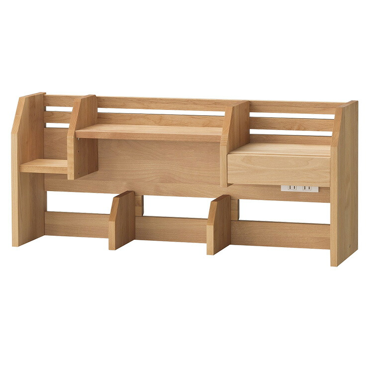 【ポイント10倍!今晩20時開始】【国産/完成品/アルダー無垢材使用】ミドルタイプ WINDY(ウィンディ) ブックラック ブックシェルフ ブックスタンド デスクシェルフ コンセント付き 学習机 学習デスク 勉強机 勉強デスク 本棚 おしゃれ スリム 木製 堀田木工所｜Pie-no