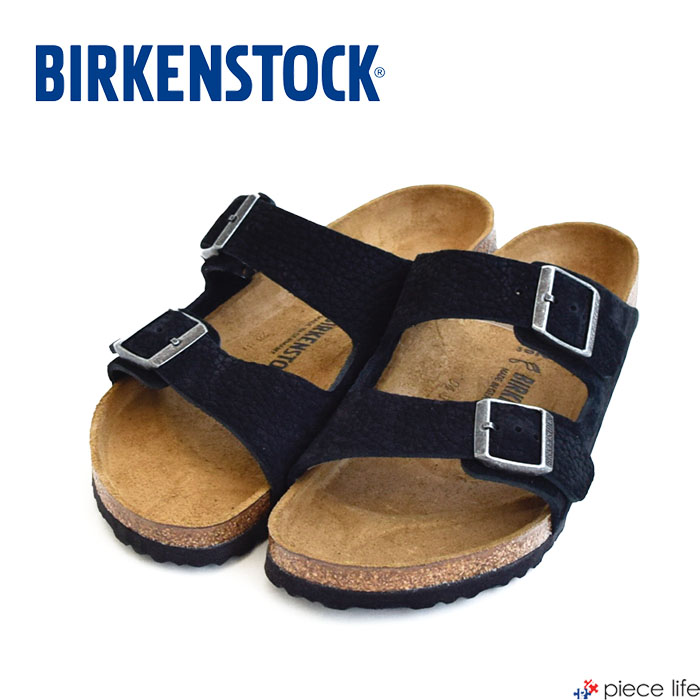 【10%OFFクーポン】正規取扱店 BIRKENSTOCK ビルケンシュトック Arizona/アリゾナ ヌバックレザー サンダル メンズ ダブルストラップ レギュラー 1020735|piece life ピースライフ