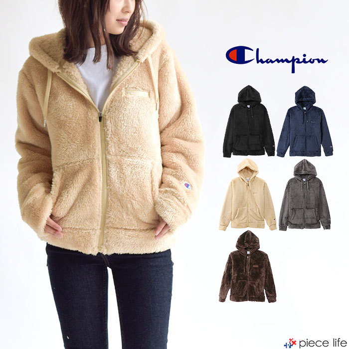 【楽天市場】【待望の再入荷！】チャンピオン Champion フリース ジャケット ジップアップ フリース ジャケット チャンピオン Champion  FULL ZIP JACKET メンズ もこもこ モコモコ ボア フルジップ アウター C3-L616 : piece life ピースライフ