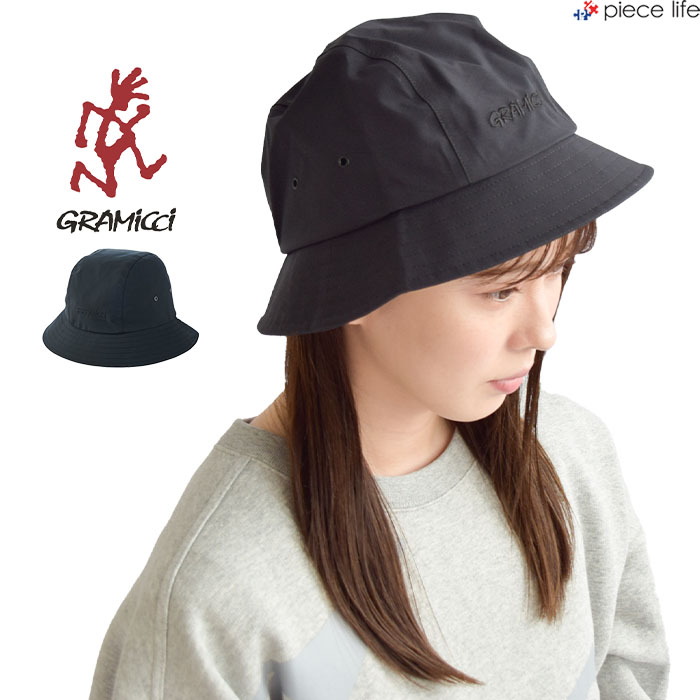 【挙げ句のはて1】グラミチ GRAMICCI ウォータープルーフラミネイティッドバケット WATERPROOF LAMINATED BUCKET メンズ レディース ユニ一発やる お水校正刷り ポリエステル 黒いこと S-L G3FA-051