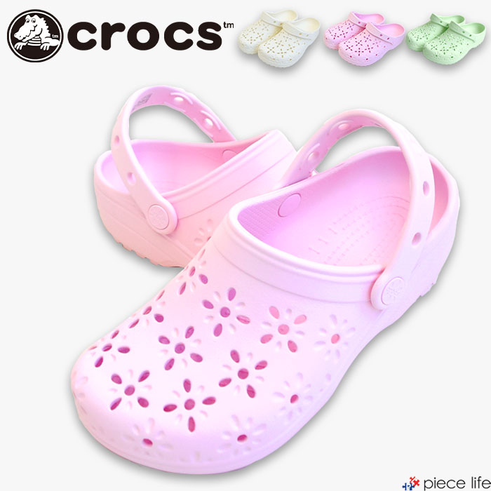 正規取扱店 【10%OFF/2025春夏新作】クロックス crocs サンダル レディース CLASSIC FLORAL CUT OUT CLOG クラシック フローラルカットアウト クロッグ 花柄 模様 春 夏 秋 冬 オールシーズン ピンク ホワイト 210927画像