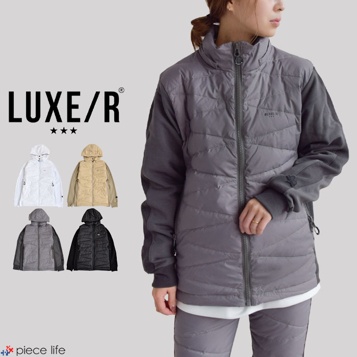 【P5倍】LUXE/R GOLF ラグジュ ゴルフ アウター パーカー 伸ばすこと フリース 裏起毛 プルオーバー 落ち込む 羽毛 うつり変わり ジップパーカー 長袖 メンズ レディース ユニ一発やる 秋 冬 運動競技 小股走り 全4色 M L XL 45761