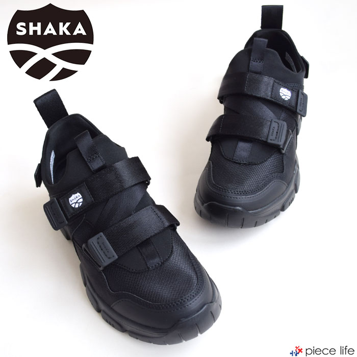 【10%OFFクーポン/2025秋冬新作】シャカ SHAKA スニーカー レディース シューズ 靴 Zストラップ スリッポン スリップオン オッター トレイル ラン AT OTTER TRAIL RUN AT 23 24 25cm スポーティ カジュアル アウトドア 歩きやすい 履きやすい 脱ぎやすい ブラック 黒 SK-331 14,025円