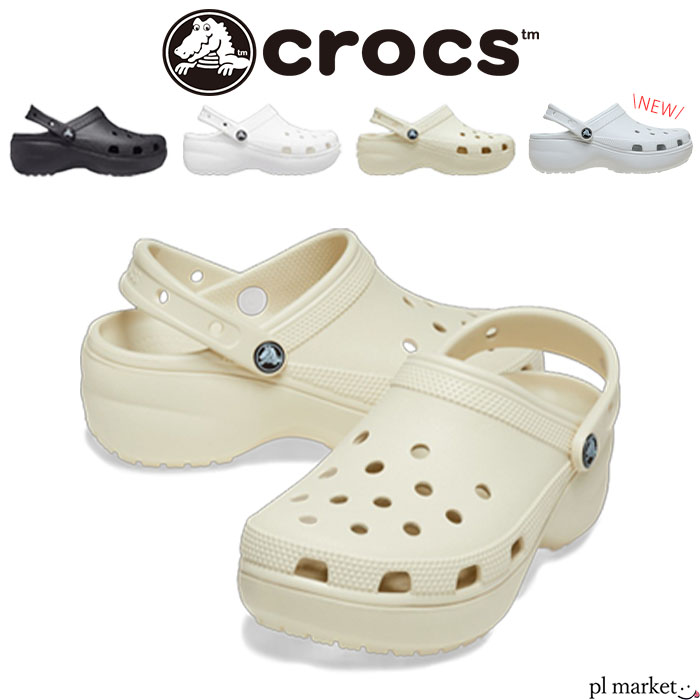 【100円OFFクーポン/max40％OFF/2026新色追加】クロックス 厚底 クラシック プラットフォーム クロッグ crocs 正規取扱店 サンダル ウィメンズ Crocs WOMEN'S CLASSIC PLATFORM CLOG レディース 春 夏 秋 20 21 22 23 24 25 26cm 206750 4,896円