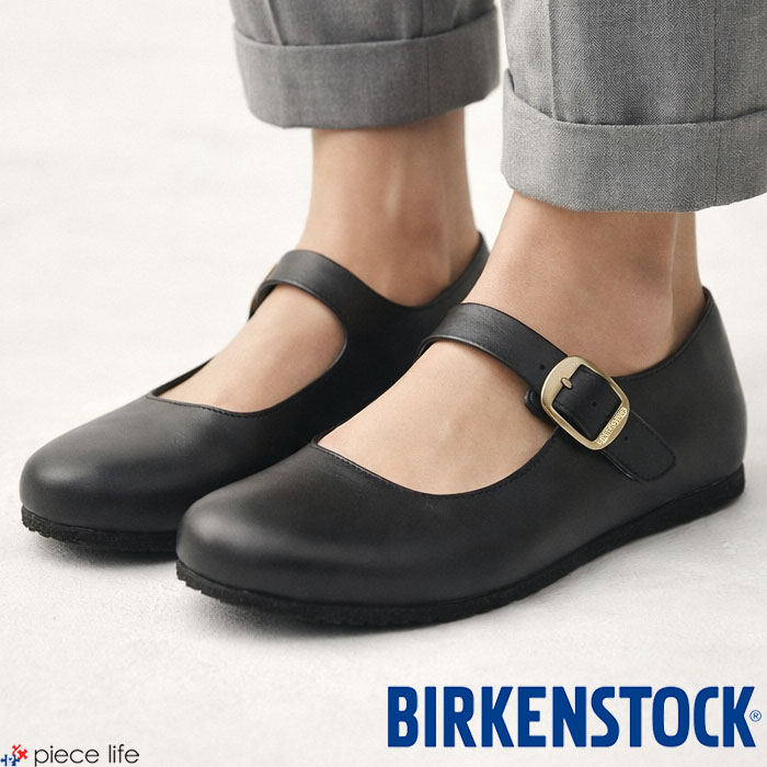 【2026春夏新作】ビルケンシュトック BIRKENSTOCK シューズ パンプス フラットシューズ メリージェーン バレエシューズ サンダル トレーシー ナチュラルレザー レギュラー幅 幅広 ブラック 黒 春 夏 秋 歩きやすい 疲れにくい カジュアル 靴 レザー 本革 正規取扱店 1018131｜piece life ピースライフ 16,060円