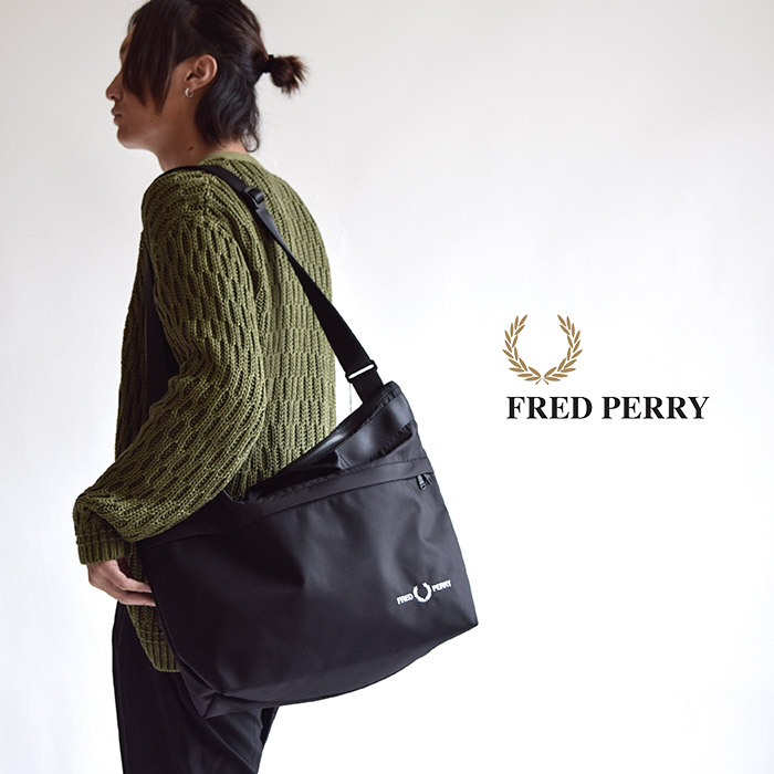 Perry ショルダーバッグ Fred バッグ Shoulder Bag フレッドペリー バッグ ショルダーバッグ F9574 メンズ コーデュラナイロン F9574 メンズ Textured ユニセックス Cordura 2way バッグ ショルダーバッグ 男女兼用 コーデュラ ナイロン 止水ファスナー カジュアル