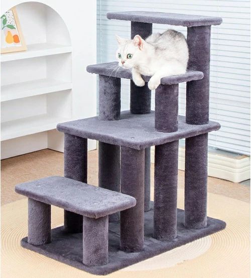 猫 カラー1 ステップ 猫用 階段 犬用階段 ドッグステップ ソファ 階段 犬 ステップ 猫の階段 ペット階段 キャットタワー 多頭飼い 大型猫用 スリム 猫タワー 大型 爪研ぎ 据え置き 省スペース|ピースセレクト