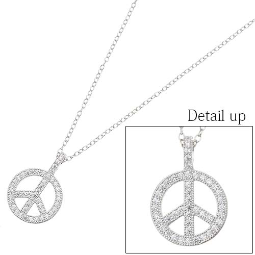 即日出荷 楽天市場 ネックレス レディース ピースマークペンダント シルバー925 ベネチアン マイクロパヴェ 送料無料 春夏 大人気 ピアス イヤリング カラコンpiena 楽天ランキング1位 Salientho Org