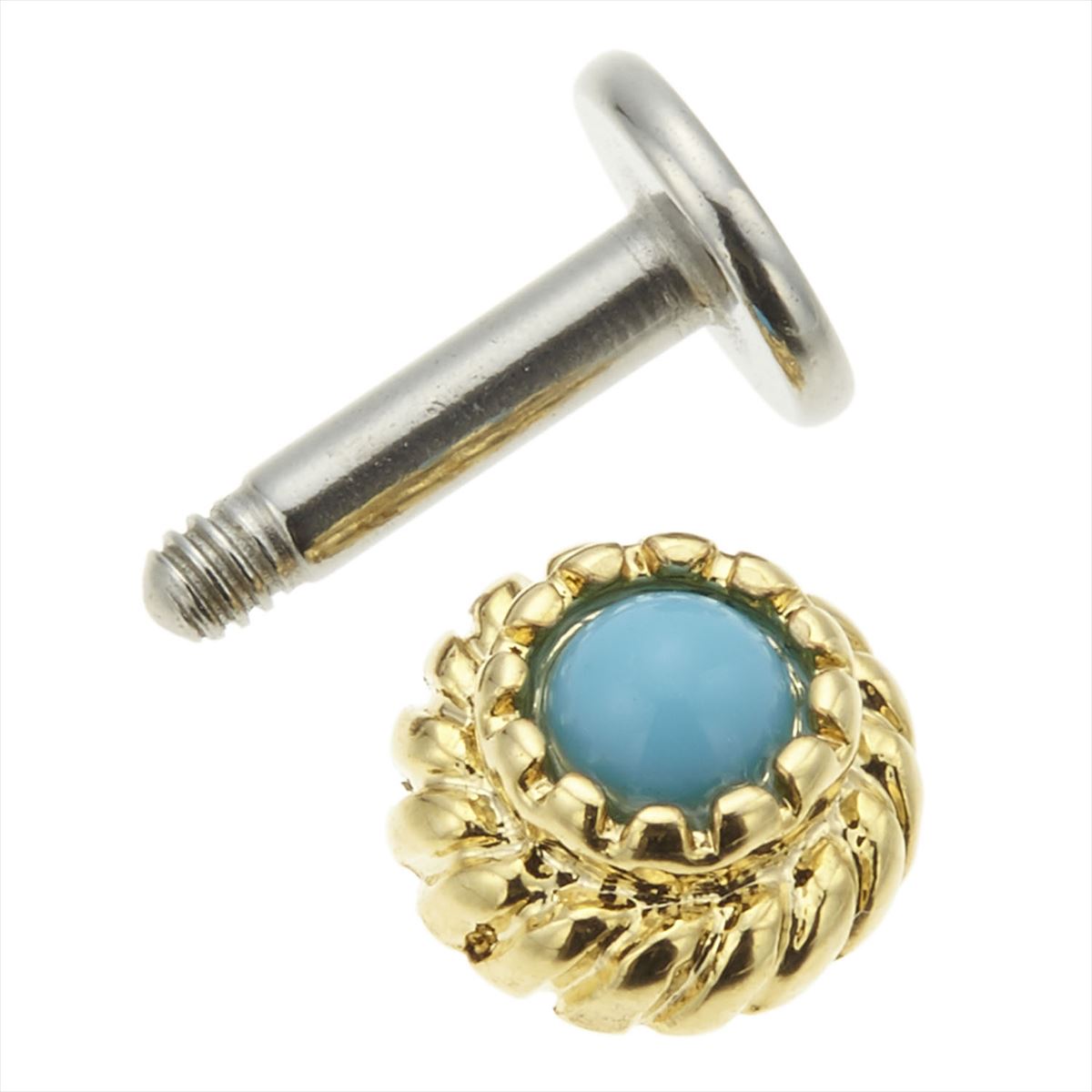 楽天市場 ボディピアス レディース 14g ターコイズカラー ユニセックス サージカルステンレス316l 付けっぱなし 軟骨用 耳たぶ用 セカンドピアス ユニセックス ファーストピアス 1個売り メール便 送料無料 秋冬 大人気 ピアス イヤリング カラコンpiena