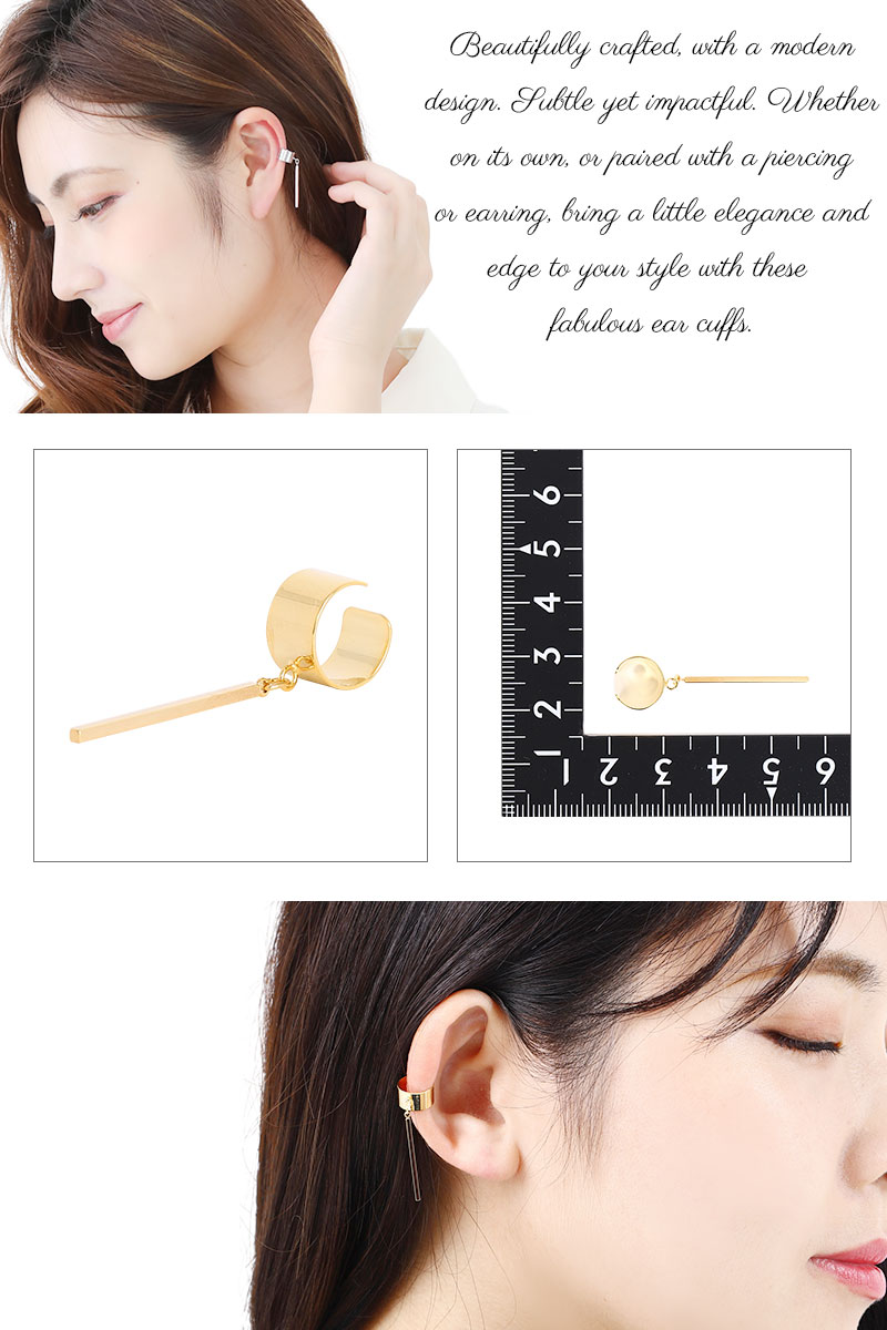楽天市場 イヤーカフ レディース ニッケルフリー スティック お肌に優しい 金属アレルギー対応 幅太め 1個売り ツヤあり 揺れる フリンジ シンプル 綺麗 おしゃれ かっこいい カジュアル 普段使い プレゼント ギフト メール便送料無料 ピアス イヤリング カラコンpiena